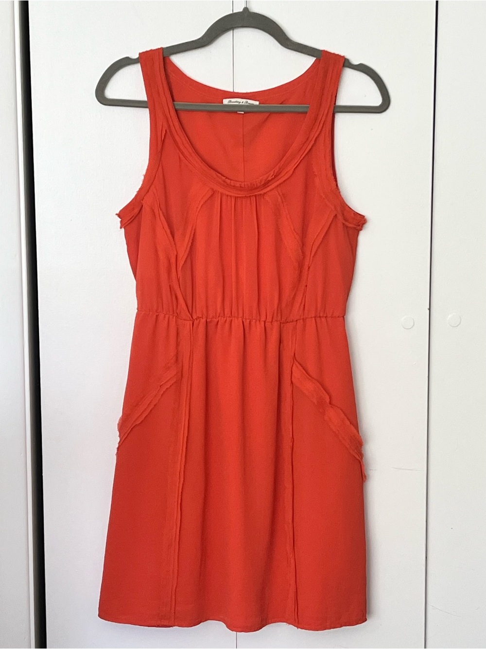 Madewell Sleeveless Silk Gathered Waist Dress Size 0